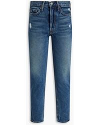 GRLFRND - Karolina petite hoch sitzende jeans mit schmalem bein - Lyst