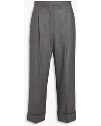Thom Browne - Cropped Wool-twill Straight-leg Pants - Lyst