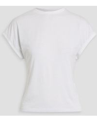 FRAME - The Muscle Tee Striped Cotton-Jersey T-Shirt - Lyst