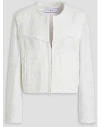 IRO - Lubna Frayed Cotton-blend Tweed Jacket - Lyst