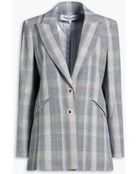 Veronica Beard - Maci Dickey Prince Of Wales Checked Linen And Cotton-Blend Blazer - Lyst