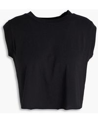 ÉTERNE - Cropped Cotton And Modal-Blend Jersey Top - Lyst