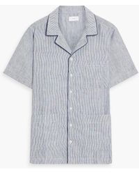 Onia - Striped Linen-blend Shirt - Lyst