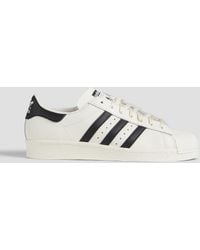 adidas Originals - Superstar 82 Striped Leather Sneakers - Lyst
