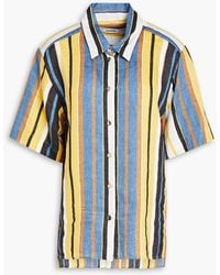Sandro - Bronx Striped Linen-blend Shirt - Lyst