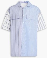 JW Anderson - Popelinehemd aus einer baumwollmischung mit streifen - Lyst