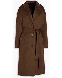 Proenza Schouler - Belted Brushed Wool-blend Felt Coat - Lyst