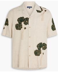 Frescobol Carioca - Roberto Floral-Print Linen Shirt - Lyst