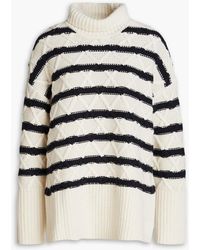 Samsøe & Samsøe - Striped Wool-blend Turtleneck Sweater - Lyst