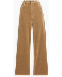 FRAME - Le Sleek Straight Cotton-Blend Corduroy Straight-Leg Pants - Lyst