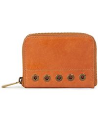 Vanessa Bruno Eyelet-trimmed Leather Wallet - Orange