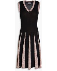 Boutique Moschino - Kleid aus rippstrick in space-dye-optik - Lyst