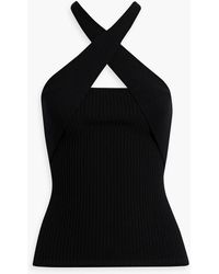 MSGM - Ribbed-knit Top - Lyst
