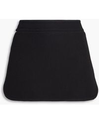 Courreges - Cutout Wool-Twill Mini Skirt - Lyst