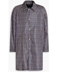 Dunhill - Houndstooth Shell Coat - Lyst