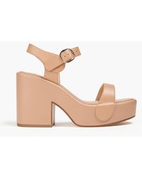 Gabriela Hearst - Iris Leather Platform Sandals - Lyst