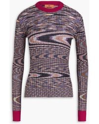 Missoni - Ribbed Cashmere And Silk-blend Sweater - Lyst