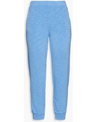 Monrow - Cropped French Terry Track Pants - Lyst