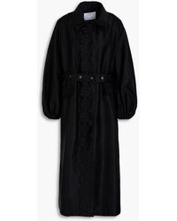Cecilie Bahnsen - Orah Floral-appliquéd Shell Trench Coat - Lyst