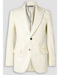 Tom Ford - Slim-Fit Snake-Effect Leather Blazer - Lyst
