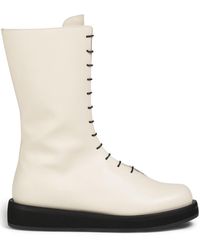 Neous - Spika Leather Combat Boots - Lyst