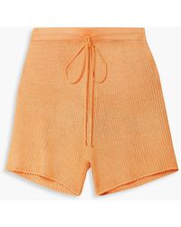 Calle Del Mar - Ribbed-knit Shorts - Lyst