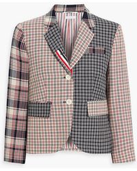 Thom Browne - Checked Wool-Tweed Blazer - Lyst