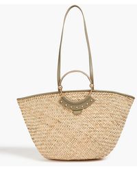Claudie Pierlot - Amily Studded Straw Tote - Lyst