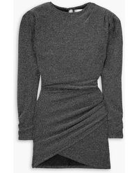 Isabel Marant - Benedicte Gathered Metallic Stretch-jersey Mini Dress - Lyst