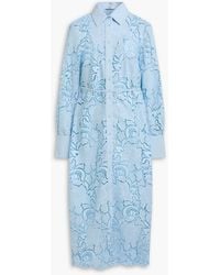 Erdem - Guipure Lace Midi Shirt Dress - Lyst