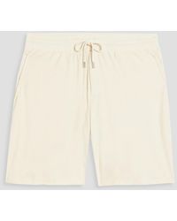 Frescobol Carioca - Augusto Cotton, Lyocell And Linen-blend Terry Drawstring Shorts - Lyst