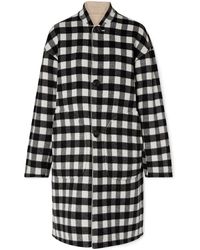 Mansur Gavriel Sur Gavriel Reversible Wool-felt Coat Charcoal - Multicolour