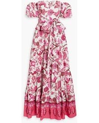 Cara Cara - Wethersfield Off-the-shoulder Printed Cotton-poplin Maxi Dress - Lyst