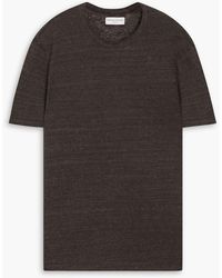 Officine Generale - Linen Jersey T-shirt - Lyst