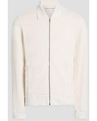 Orlebar Brown - Brendon Ribbed Cotton-terry Zip-up Sweatshirt - Lyst