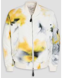 McQueen - Printed Shell Bomber Jacket - Lyst