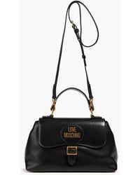 Love Moschino - Logo-embossed Faux Leather Tote - Lyst