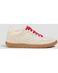 Ganni - 08 Frayed Canvas Sneakers - Lyst