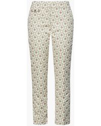 Rabanne - Hose mit geradem bein aus jacquard aus einer baumwollmischung - Lyst