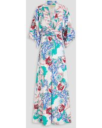 Melissa Odabash - Wisdom Wrap-effect Floral-print Woven Maxi Dress - Lyst