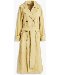 Rejina Pyo Belted Suede Trench Coat - Multicolour