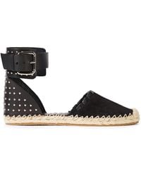 Red(V) - Studded Leather And Suede Espadrilles - Lyst