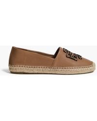 Tory Burch - Ines Embellished Leather Espadrilles - Lyst