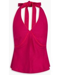 Casa Raki - Linen Halterneck Top - Lyst