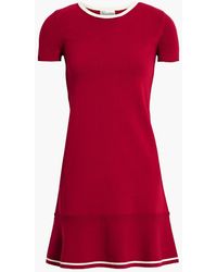 und kurze Kleider Damen Bekleidung Kleider Mini RED Valentino Minikleid mit Bindekragen in Orange 