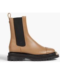 Sandro - Liam Embellished Leather Chelsea Boots - Lyst
