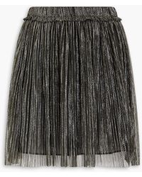 Isabel Marant - Benedicte Pleated Stretch-knit Mini Skirt - Lyst