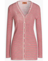 Missoni - Striped Ribbed-knit Cardigan - Lyst