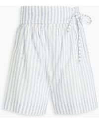 Joie - Micall Striped Cotton Shorts - Lyst