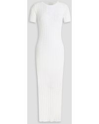 Loulou de Saison - Aruba Pointelle-knit Midi Dress - Lyst